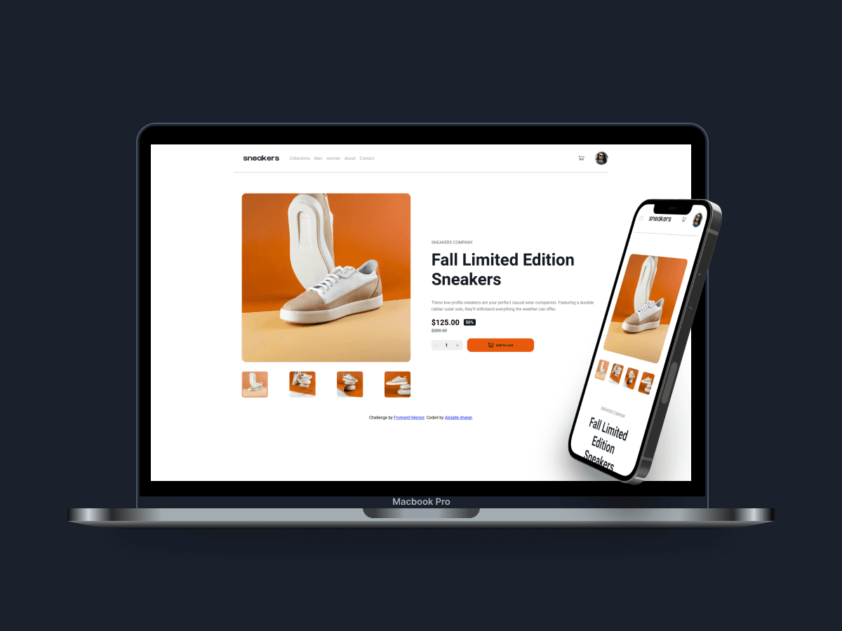 E-commerce product page preview