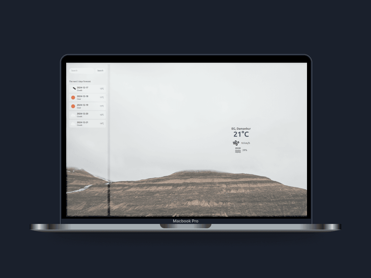Weather Application preview